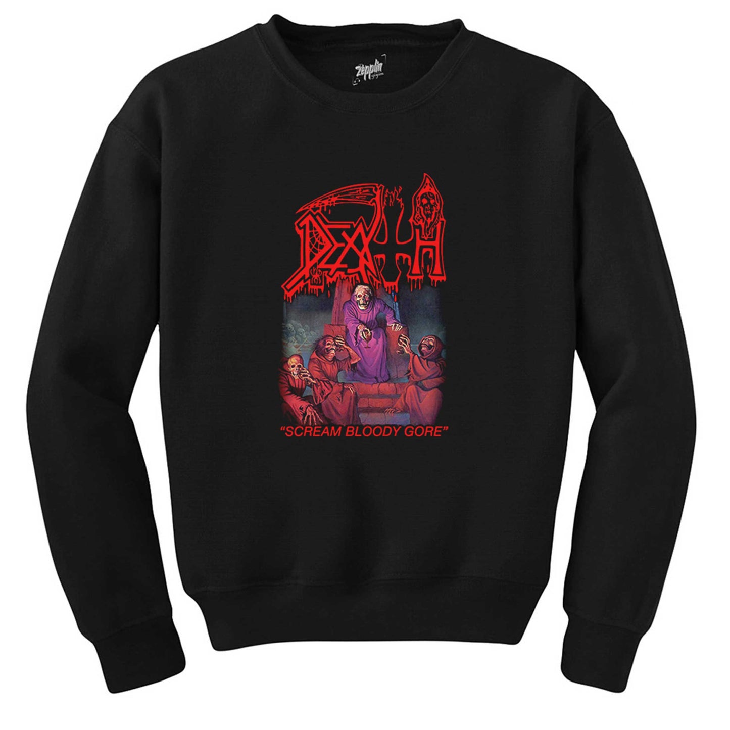 Death Scream Bloody Gore Siyah Sweatshirt