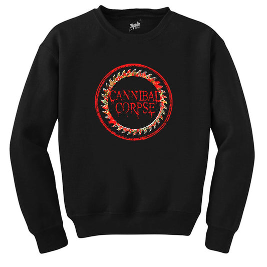 Cannibal Corpse Testere Siyah Sweatshirt