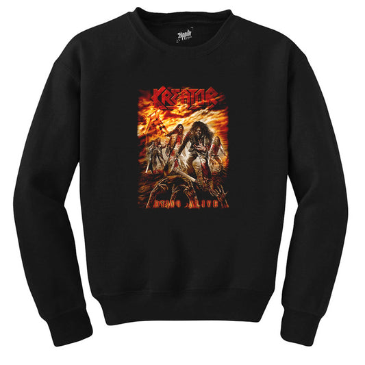 Kreator Dying Alive Siyah Sweatshirt