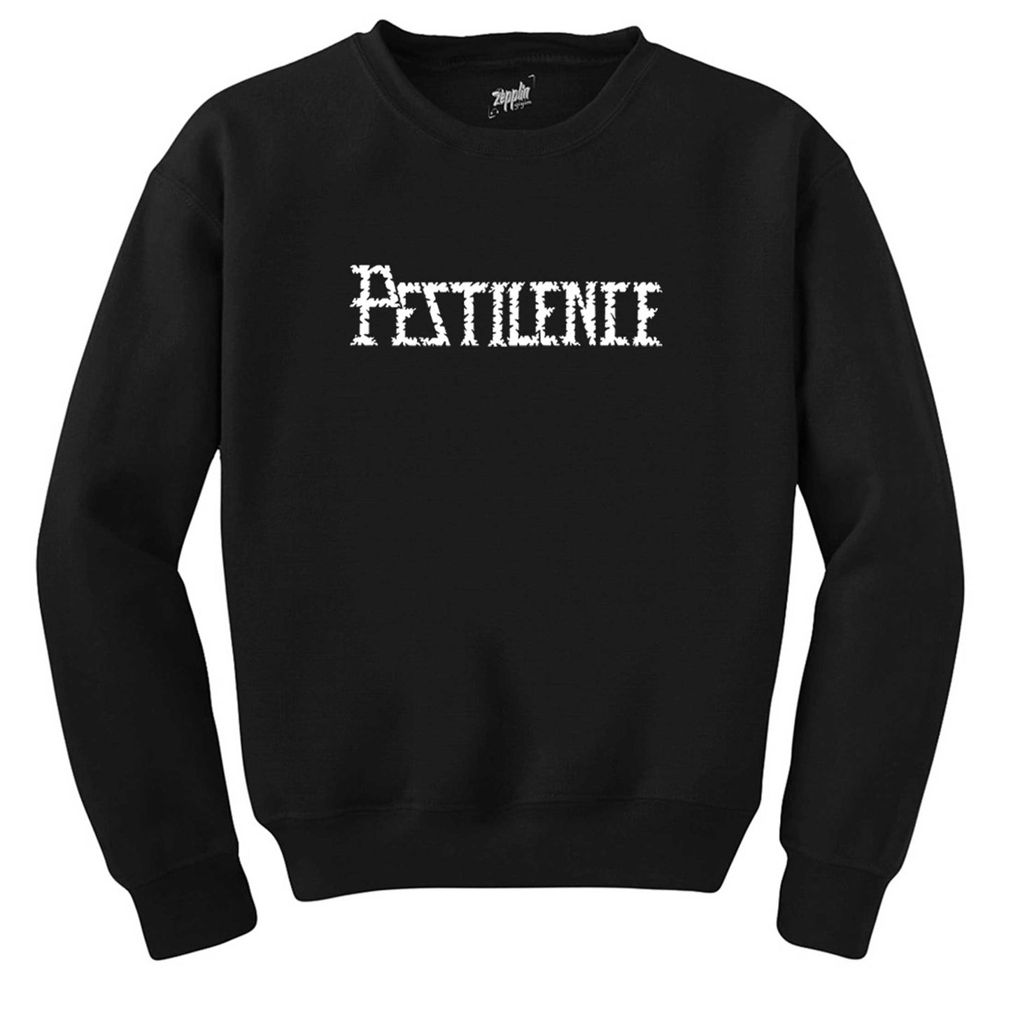 Pestilence Logo Siyah Sweatshirt