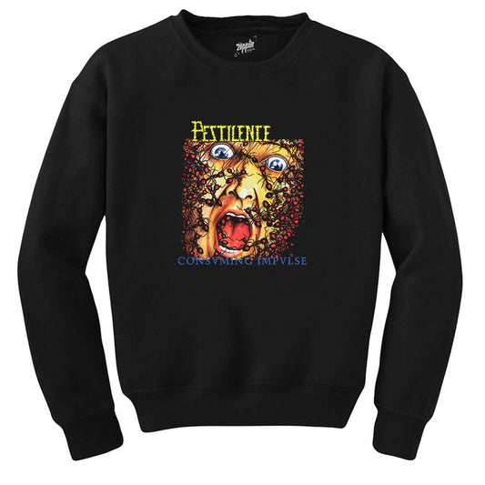 Pestilence Consuming İmpulse Siyah Sweatshirt