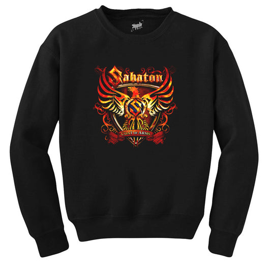 Sabaton Coat of Arms Siyah Sweatshirt