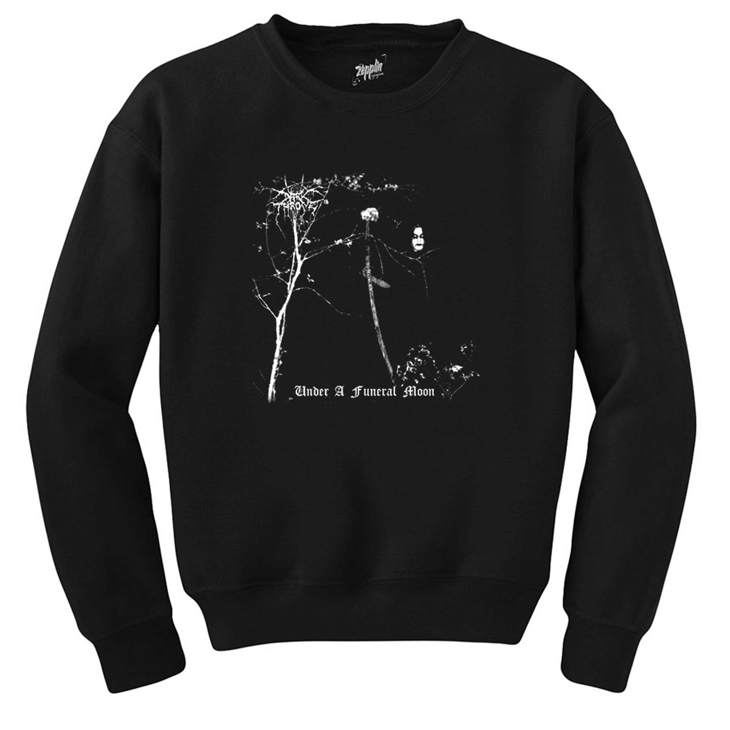 Darkthrone Under a Funeral Moon Siyah Sweatshirt