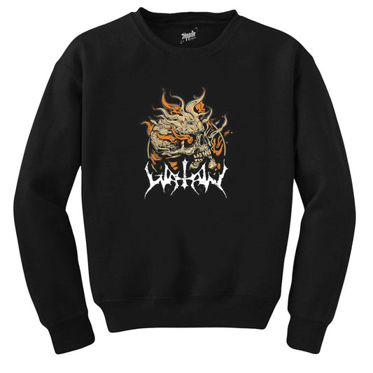 Watain Skull Siyah Sweatshirt