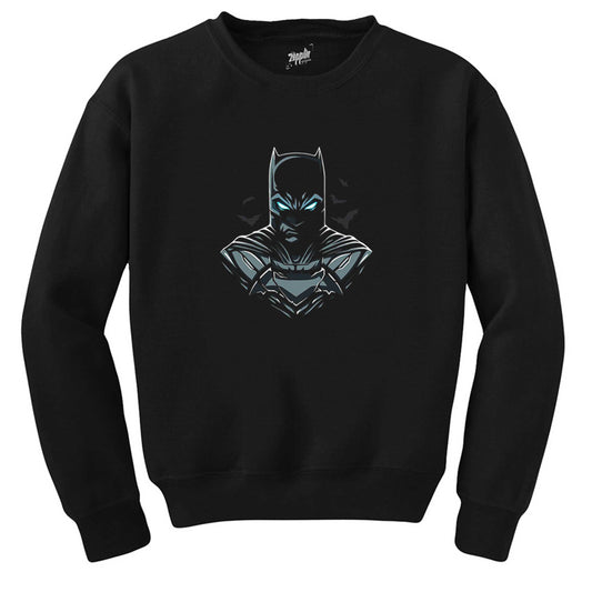Batman Head Siyah Sweatshirt