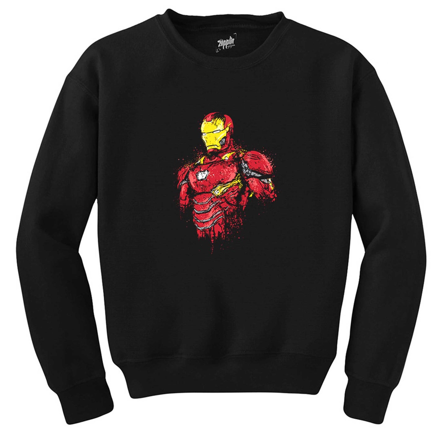 Ion Man Armor Siyah Sweatshirt
