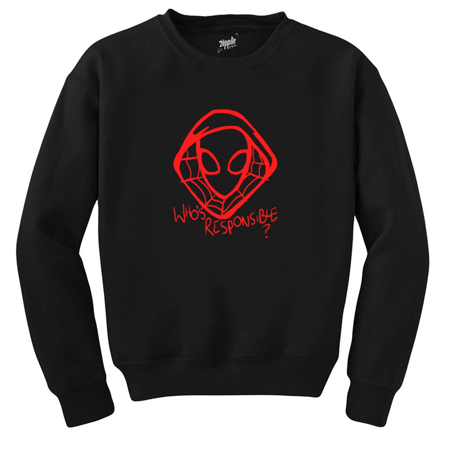 Spider Gwen Siyah Sweatshirt