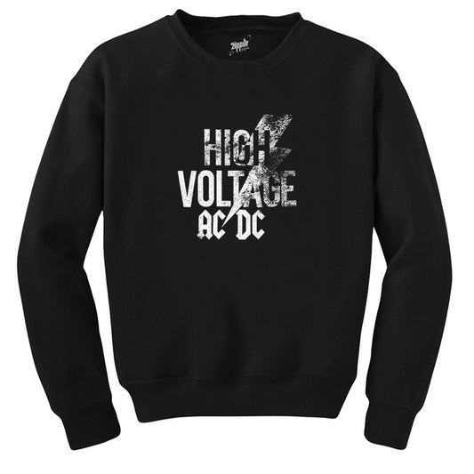 Ac Dc High Voltage Siyah Sweatshirt