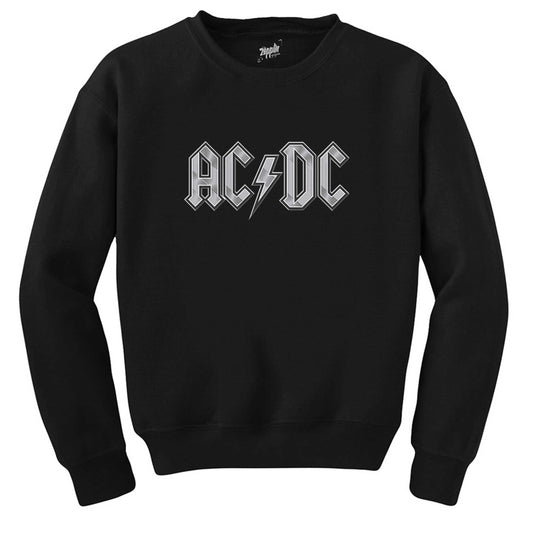 Ac Dc Logo Classic Siyah Sweatshirt