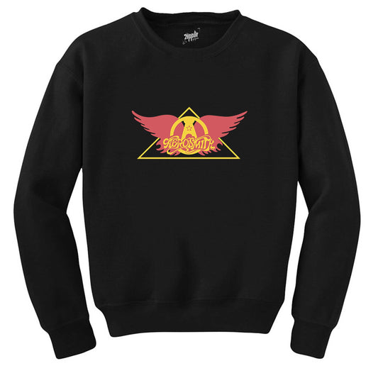 Aerosmith Wing Siyah Sweatshirt