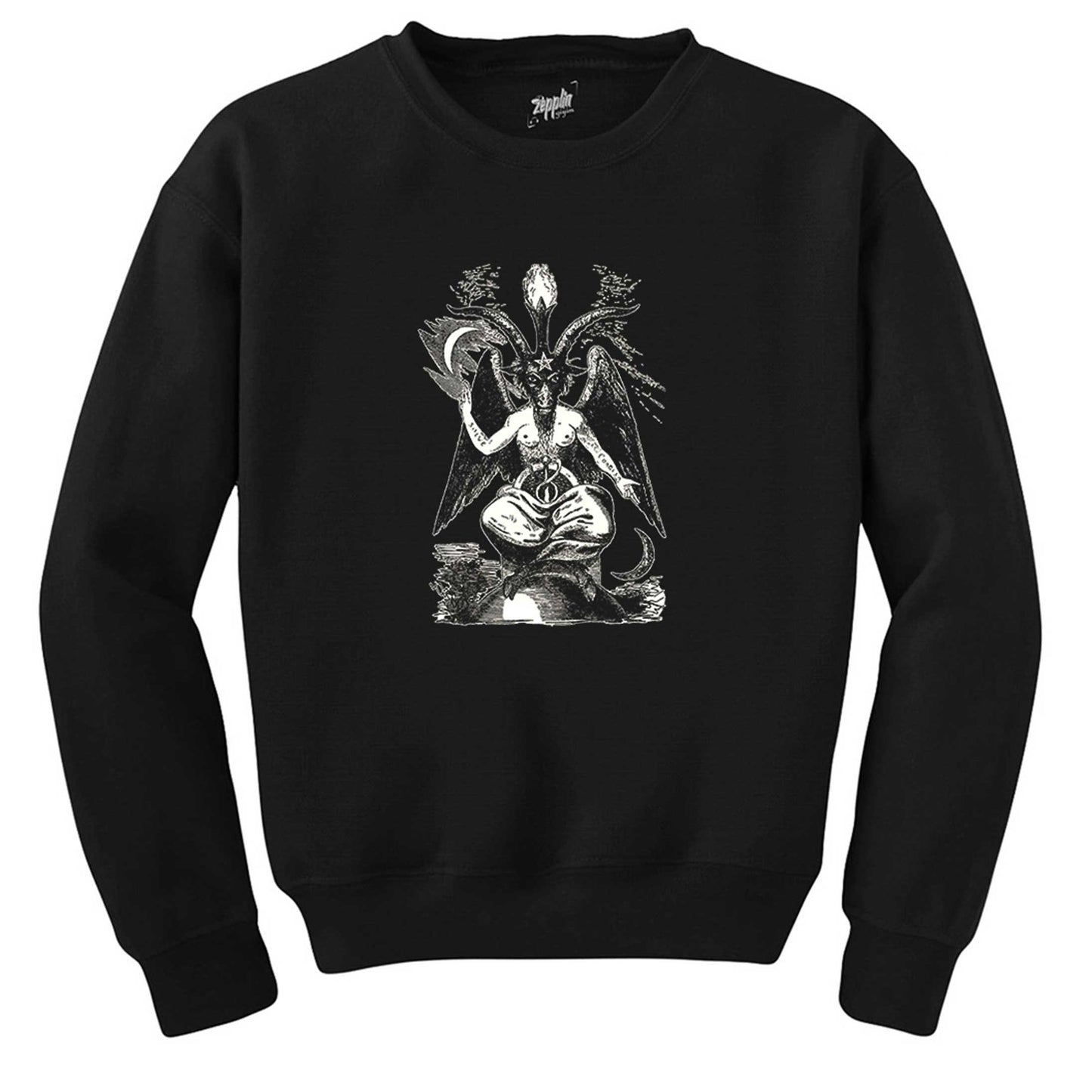 Baphomet Cliphas Levi Del Siyah Sweatshirt