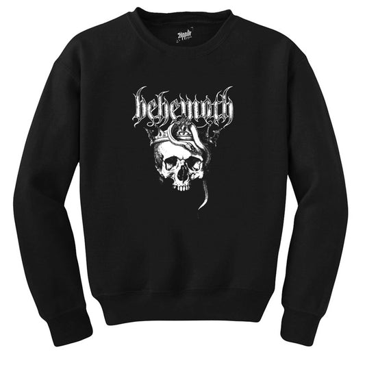 Behemoth Skull Siyah Sweatshirt