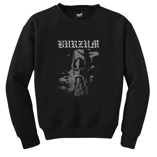 Burzum True Norwegian Black Metal Siyah Sweatshirt