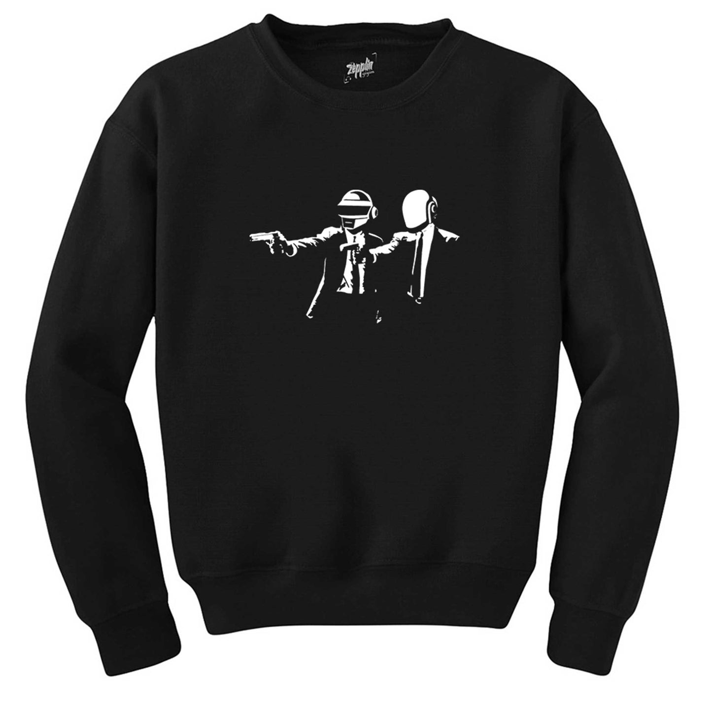 Daft Punk Pulp Fiction Siyah Sweatshirt