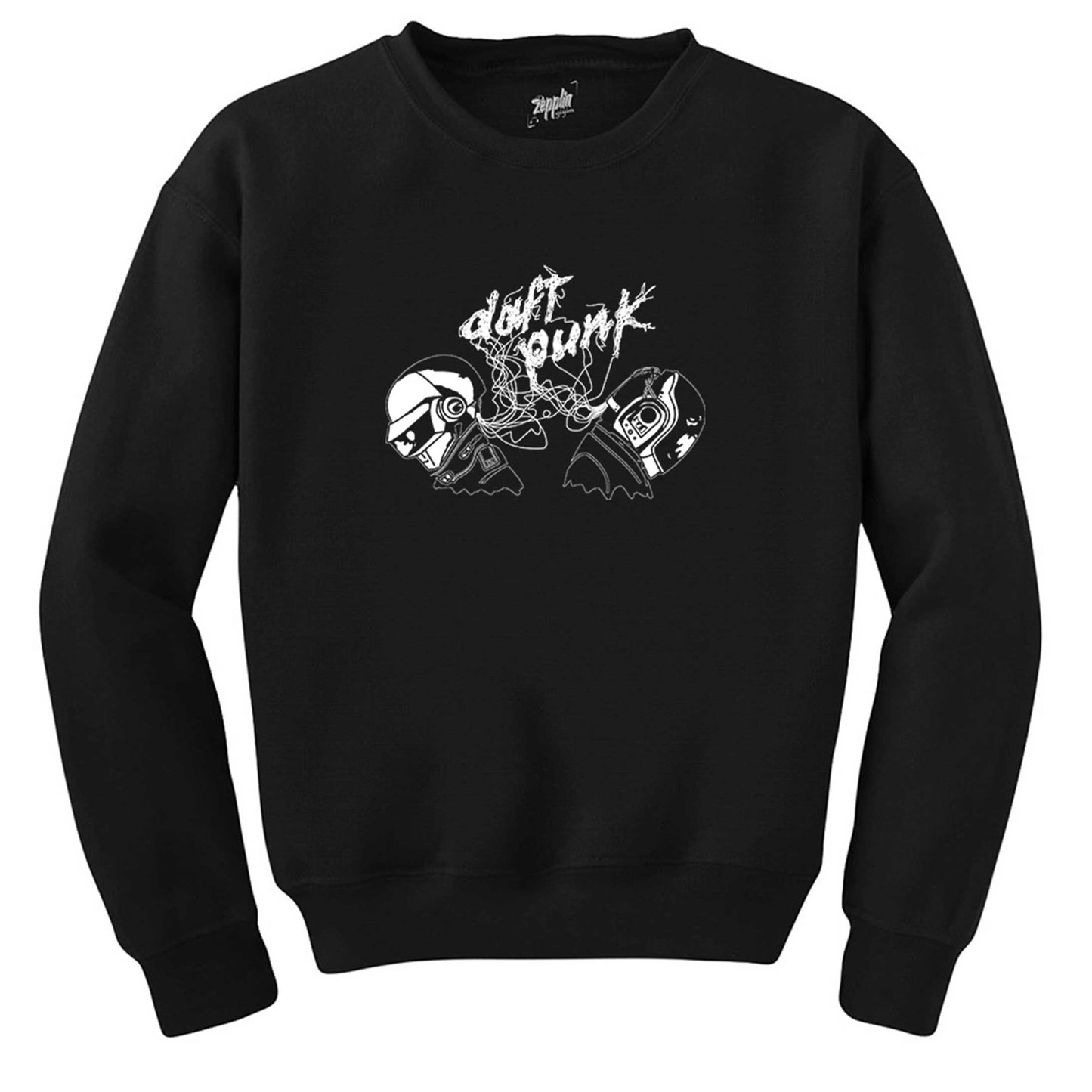 Daft Punk Ropes Siyah Sweatshirt