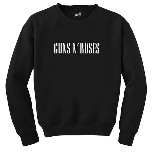 Guns N Roses Logo Siyah Sweatshirt