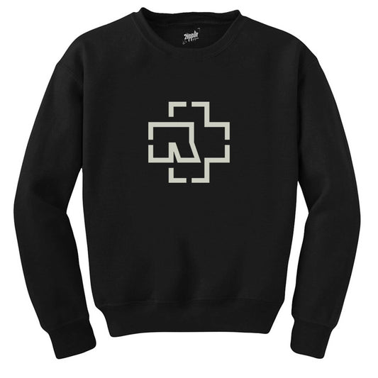 Rammstein Logo Siyah Sweatshirt
