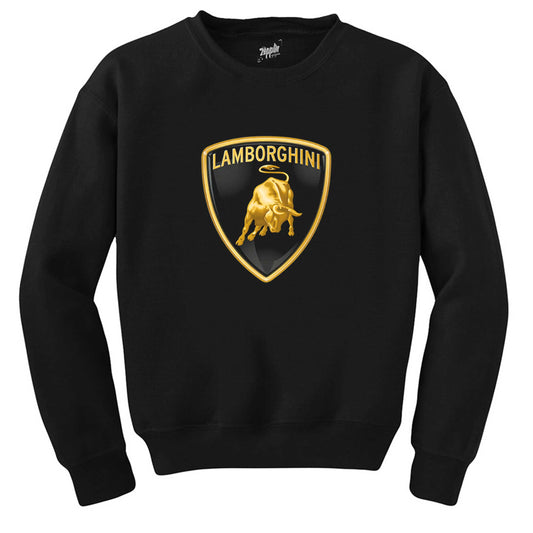 Lamborghini Logo 2 Siyah Sweatshirt