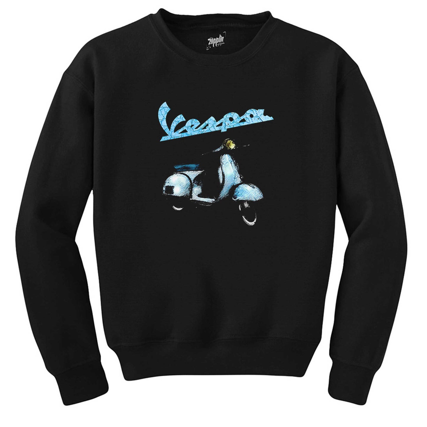 Vespa Vintage Siyah Sweatshirt