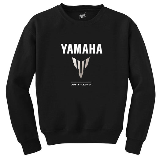 Yamaha MT07 Logo Siyah Sweatshirt