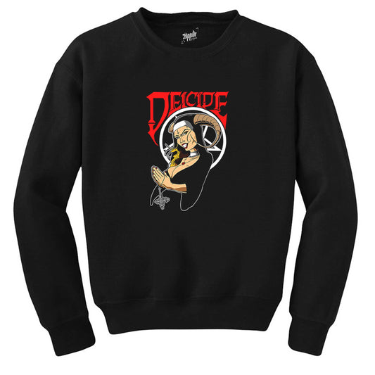 Deicide Illustrator Siyah Sweatshirt