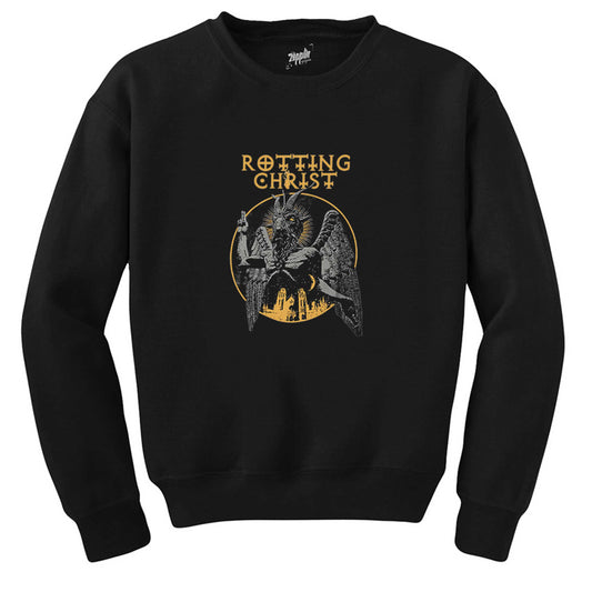 Rotting Christ Design Siyah Sweatshirt
