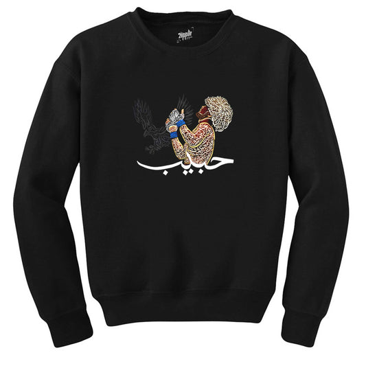 Khabib Kartal Graphic Siyah Sweatshirt