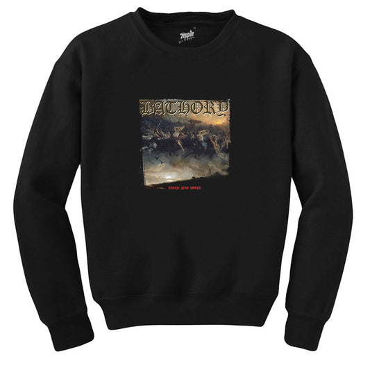 Bathory Blood Fire Death Siyah Sweatshirt