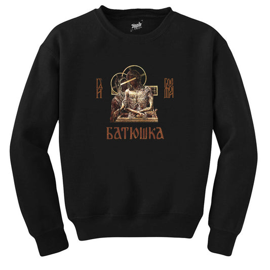 Batushka Hospodi Siyah Sweatshirt