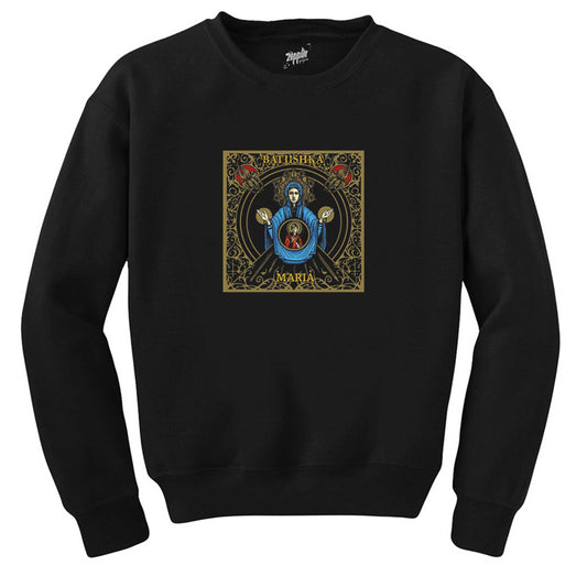 Batushka Raskol Design Siyah Sweatshirt