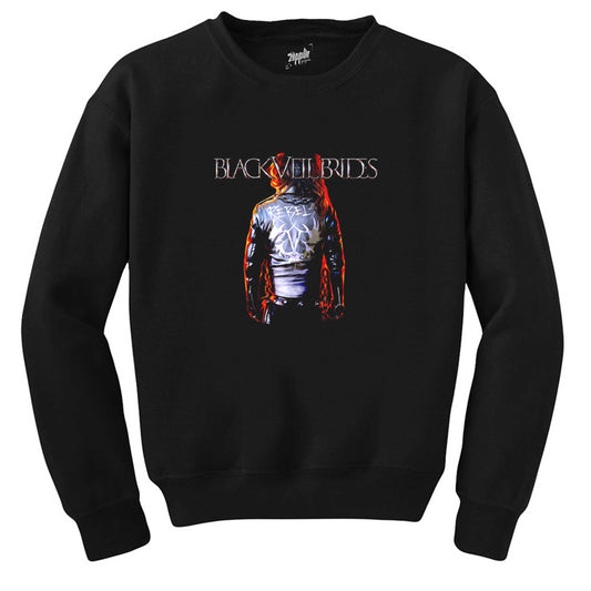 Black Veil Brides Rebels Siyah Sweatshirt