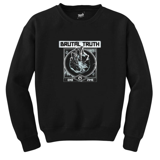 Brutal Truth end Time Siyah Sweatshirt