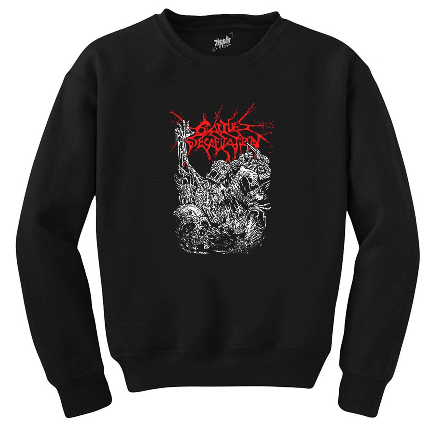 Cattle Decapitation Design Classic Siyah Sweatshirt