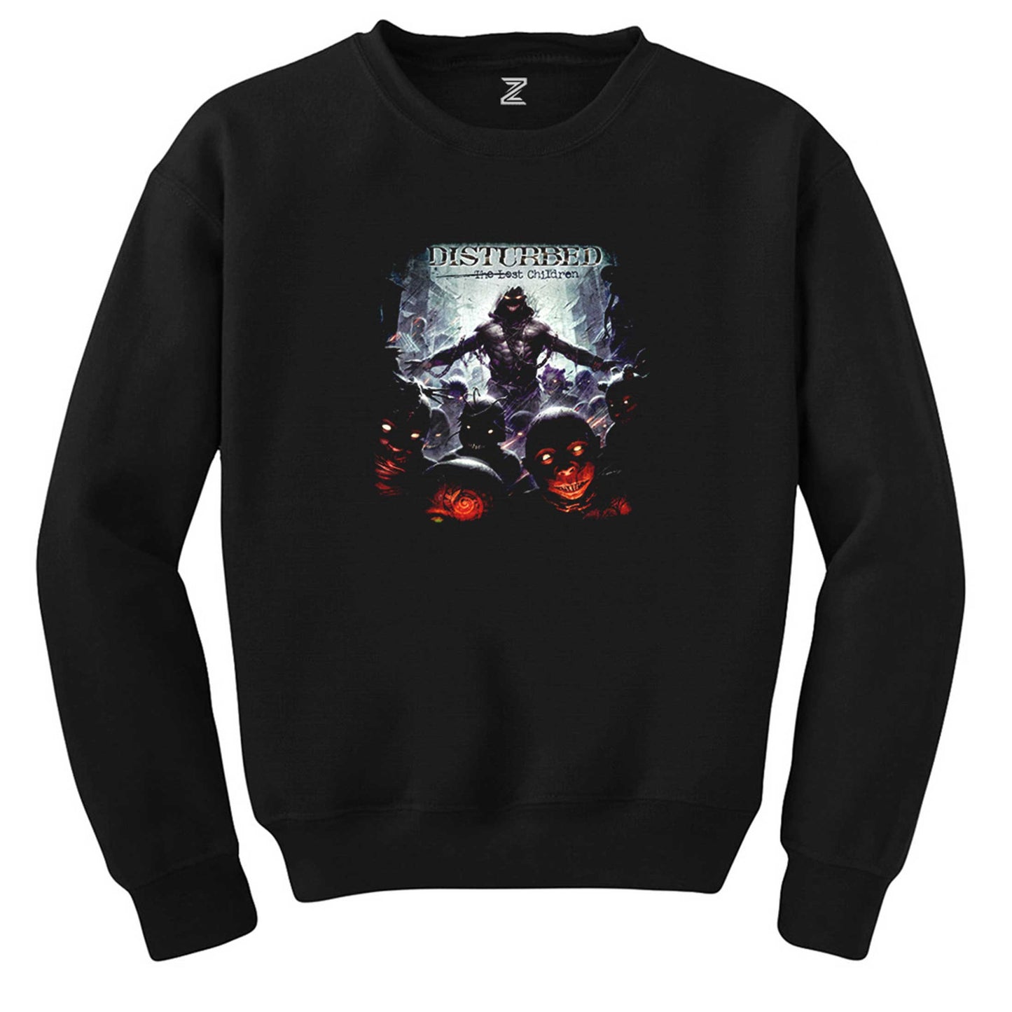 Disturbed the Lost Children Siyah Sweatshirt