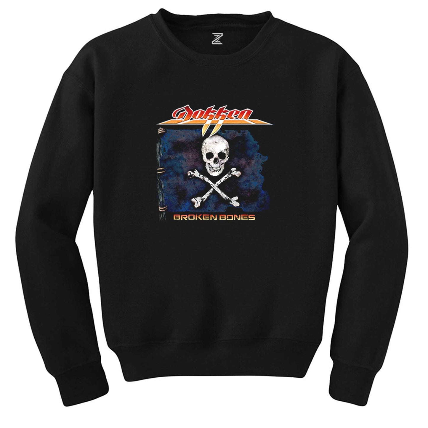 Dokken Broken Bones Siyah Sweatshirt