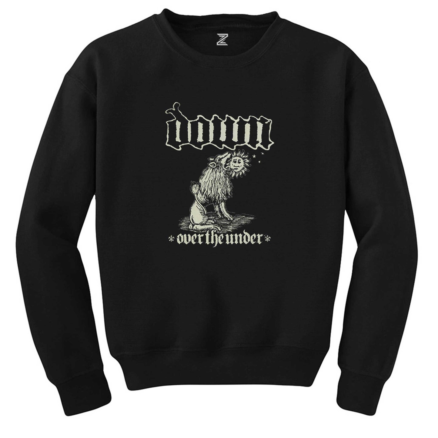 Down iii Over The Under Siyah Sweatshirt