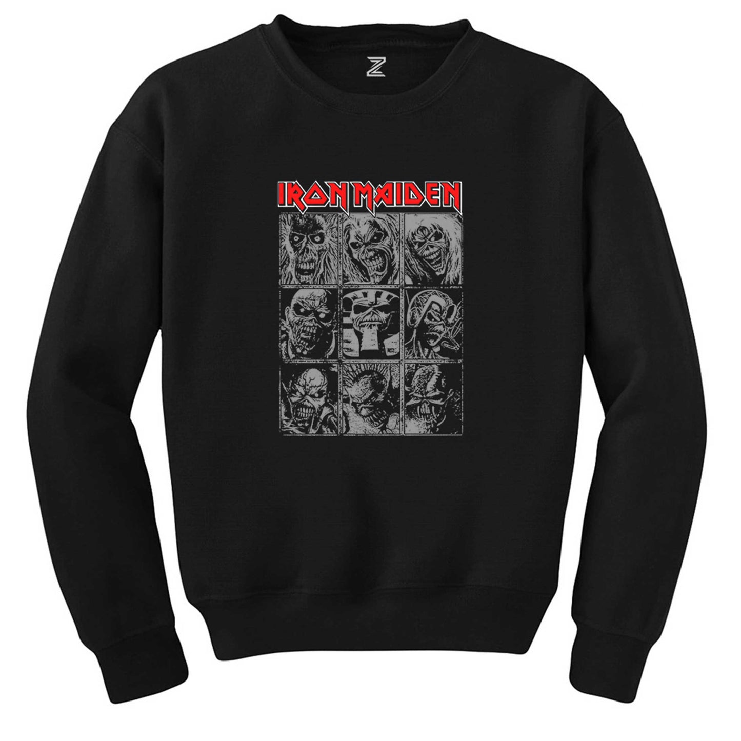 Iron Maiden Cover Eddie Album Siyah Sweatshirt