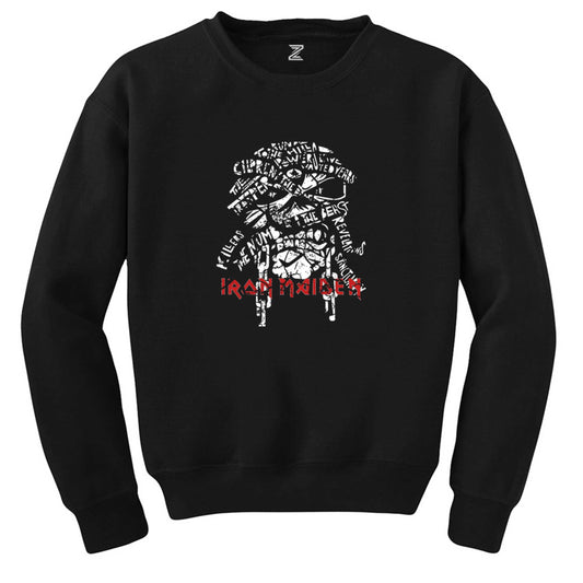 Iron Maiden Long Sleeve Siyah Sweatshirt