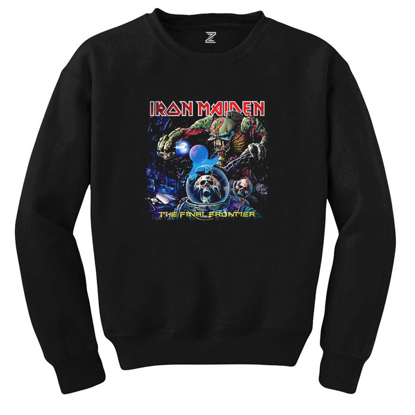 Iron Maiden The Final Frontier Siyah Sweatshirt