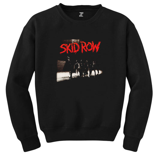 Skid Row Albüm Siyah Sweatshirt