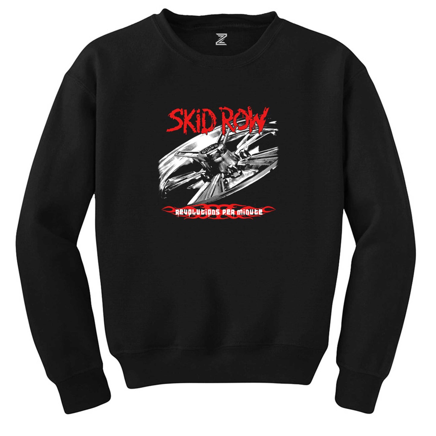Skid Row Revolutions Per Minute Siyah Sweatshirt