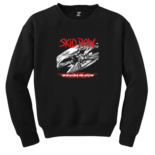 Skid Row Revolutions Per Minute Siyah Sweatshirt