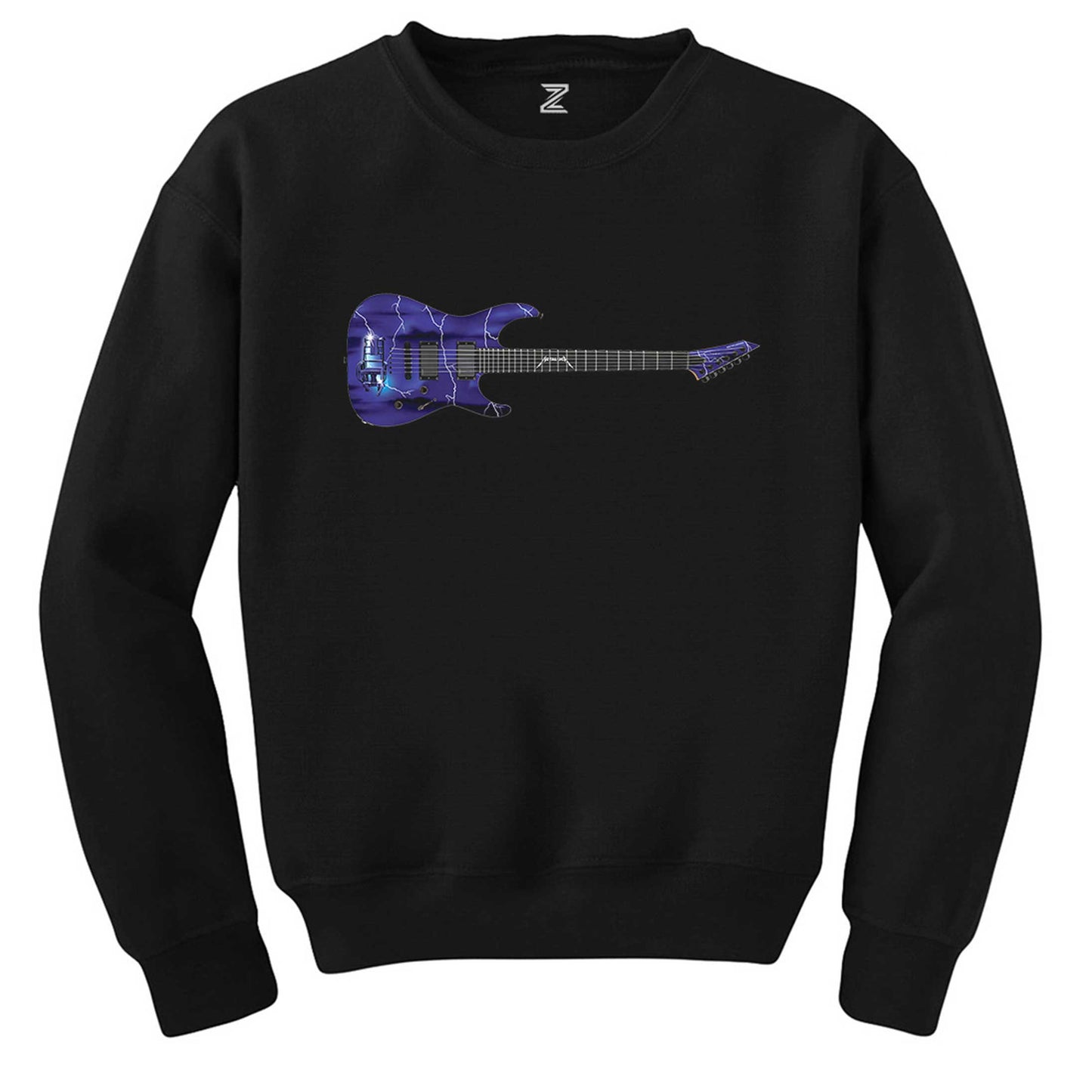Metallica Ride The Lightning Guitar Siyah Sweatshirt