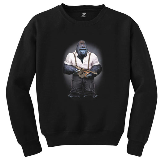 Goril Mafia Siyah Sweatshirt