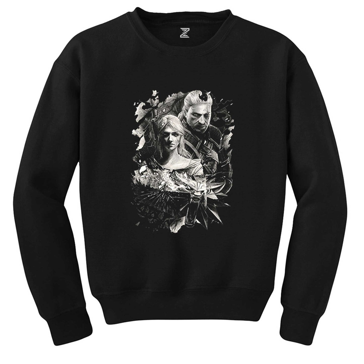 The Witcher Ciri Siyah Sweatshirt