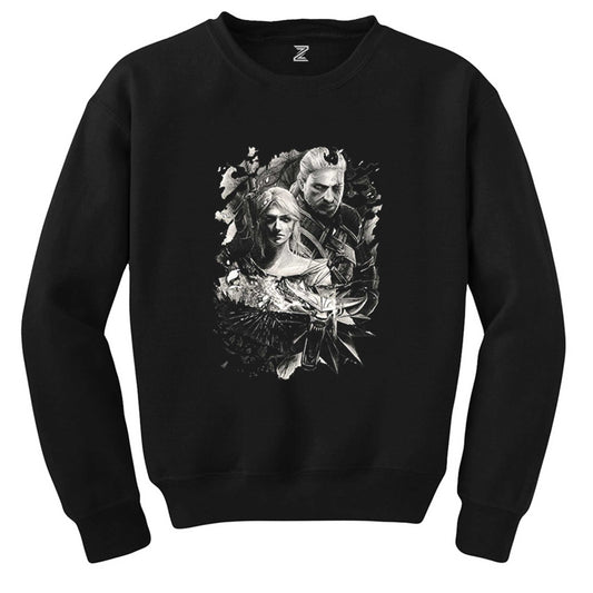 The Witcher Ciri Siyah Sweatshirt