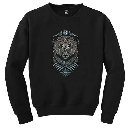 Bear Forest Lord Siyah Sweatshirt