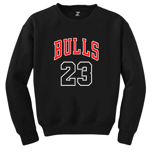 Chicago Bulls 23 Siyah Sweatshirt