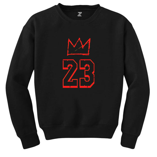 Lebron James King 23 Siyah Sweatshirt