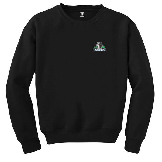 Timberwolves Logo Siyah Sweatshirt